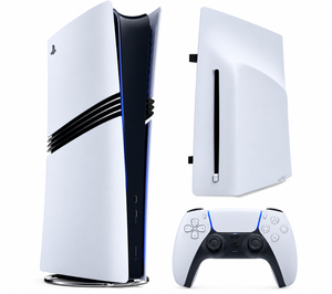 Console PlayStation 5 Pro Bianco e Nero + Lettore Disco Blu-ray Ultra HD 4K Removibile