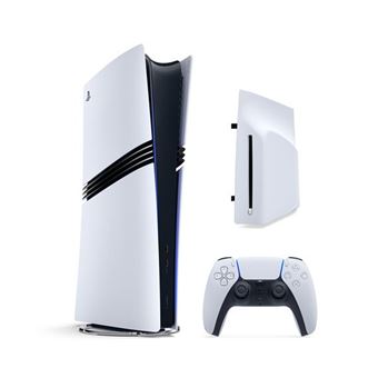 Console PlayStation 5 Pro Bianco e Nero + Lettore Disco Blu-ray Ultra HD 4K Removibile