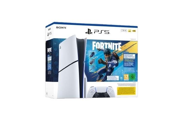 Pack Console PlayStation 5 Slim Standard Fortnite Flowering Chaos Edizione Limitata Bianco